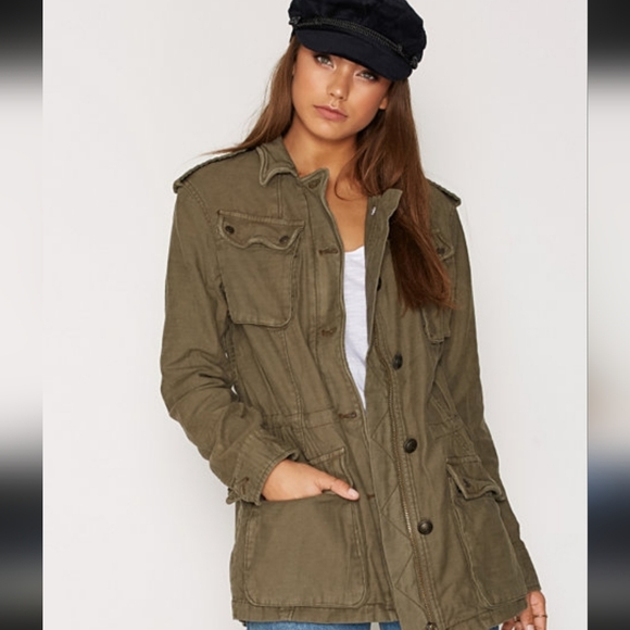 Free People Jackets & Blazers - Free People Not Your Brother's Olive Utility Militart Jacket - Women Size XS